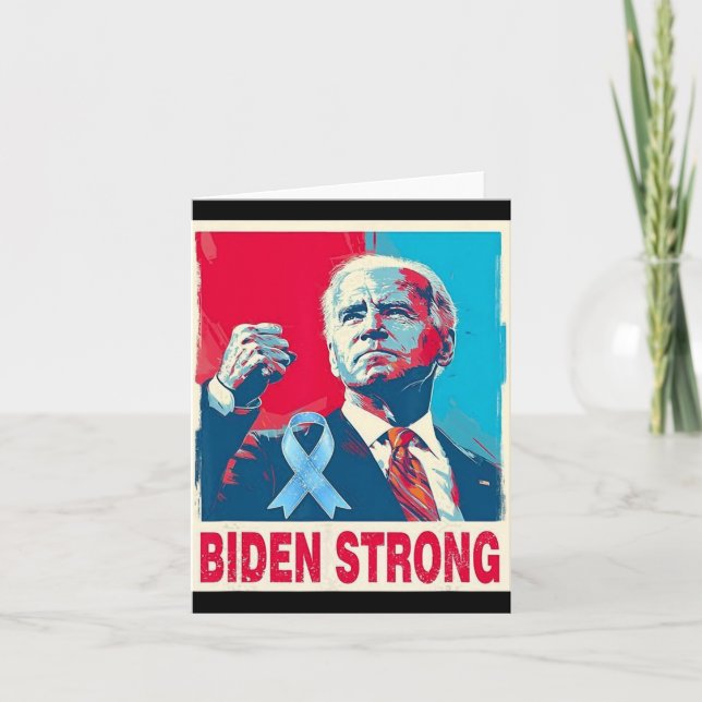 Tarjeta Gran apoyo a la lucha de Joe Biden contra las prot (Anverso)