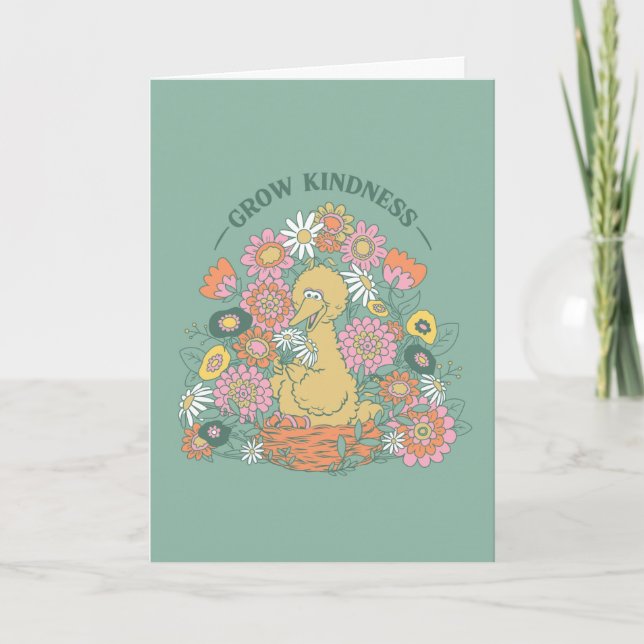 Tarjeta Gran Bird | Grow Kindness Floral Graphic (Anverso)