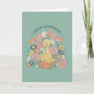 Tarjeta Gran Bird Grow Kindness Floral Graphic
