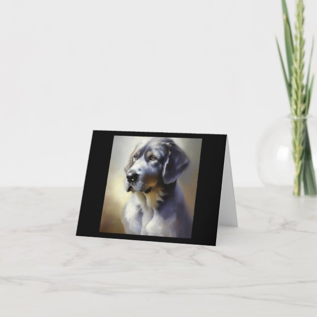 Tarjeta Gran Bleu de Gascogne Dog (Anverso)