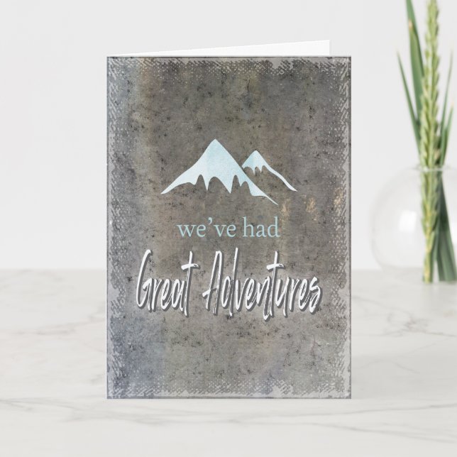 Tarjeta Gran Boda de aventuras Propuesta Bridesman (Anverso)