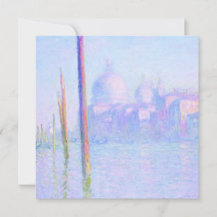 Tarjeta Gran Canal de Venecia (por Claude Monet)