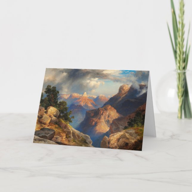 Tarjeta Gran Cañón, 1912 por Thomas Moran (Anverso)