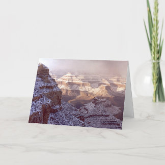 Tarjeta Gran Cañón de Invierno