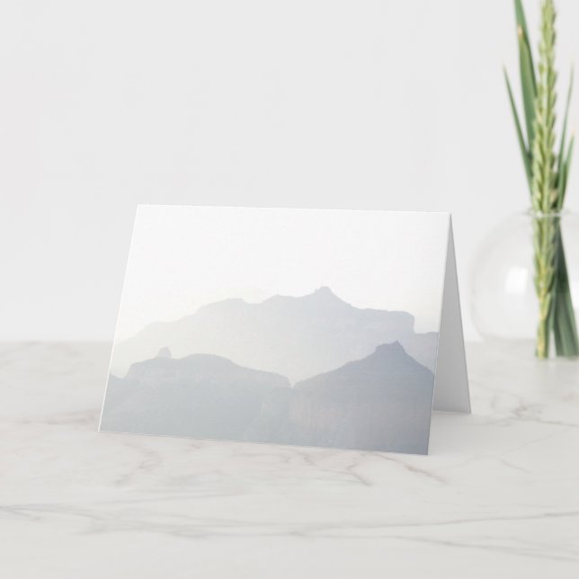 Tarjeta Gran Cañón del otoño (tarjeta de felicitación) (Anverso)