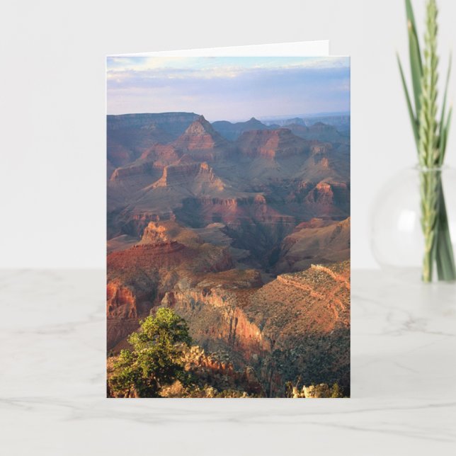 Tarjeta Gran Cañón en la puesta del sol (Anverso)