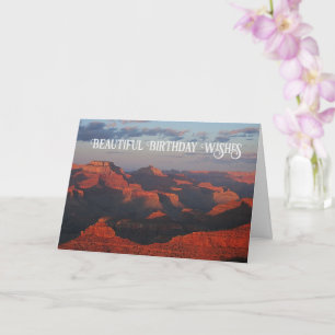 Tarjeta Gran Cañón Escenario de Naturaleza Hermosa Cumplea