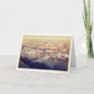 Tarjeta Gran Cañón, Yoshida, Woodcut