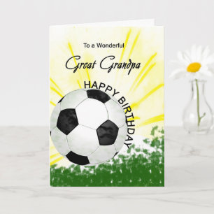 Tarjeta Gran carta de fútbol de cumpleaños