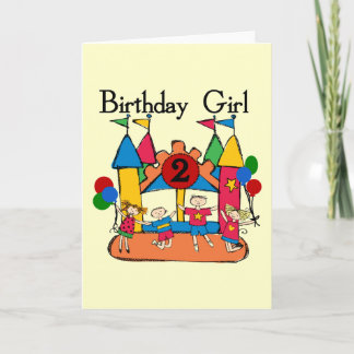 Tarjeta Gran Chica  2º cumpleaños camisetas y regalos