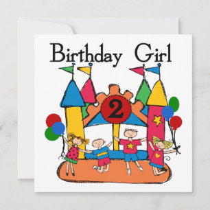 Tarjeta Gran Chica  2º cumpleaños camisetas y regalos