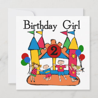Tarjeta Gran Chica  2º cumpleaños camisetas y regalos