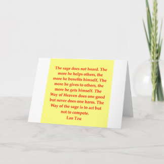 Tarjeta gran cita de Tzu del Lao