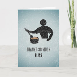 Tarjeta Gran cocinero, chef o anfitrión de la cena - Graci