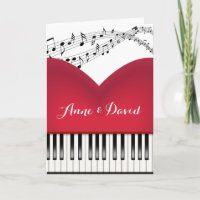 Gran Corazón de Piano Musical Por Aniversario