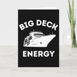 Tarjeta Gran crucero de viaje de vacaciones con energía re