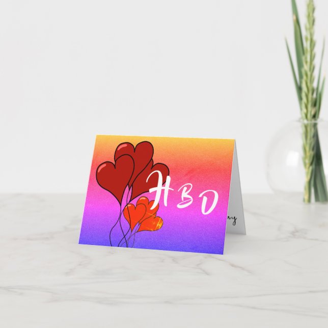 Tarjeta Gran cumpleaños (Anverso)
