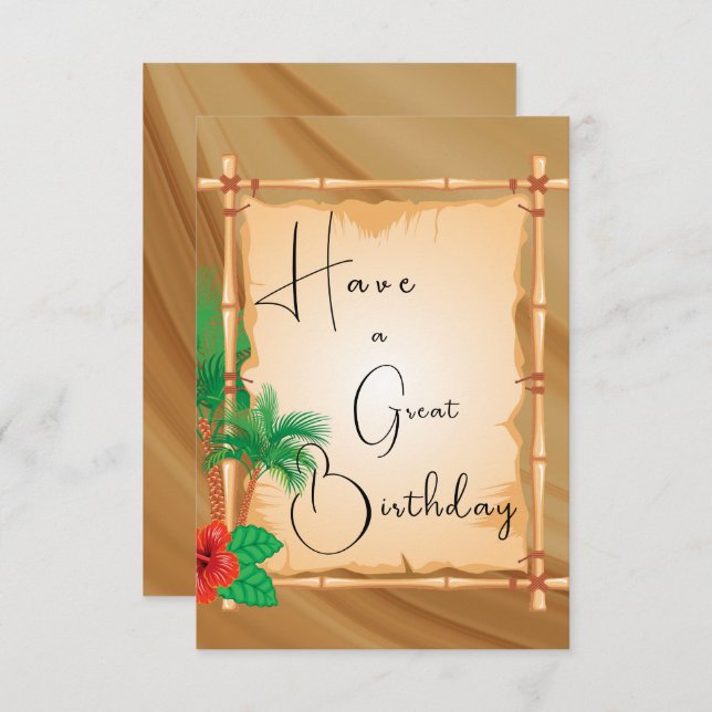 Tarjeta Gran cumpleaños (Anverso / Reverso)