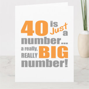 Tarjeta Gran cumpleaños 40
