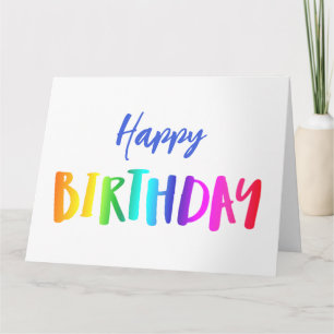 Tarjeta Gran cumpleaños feliz de todos nosotros cumpleaños