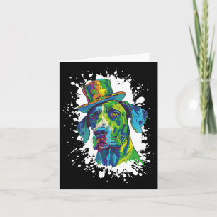 Tarjeta Gran Dane Dog Head Irlandés Funny St Patricks Day