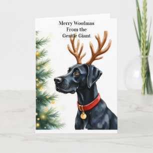 Tarjeta Gran Danés Navidad