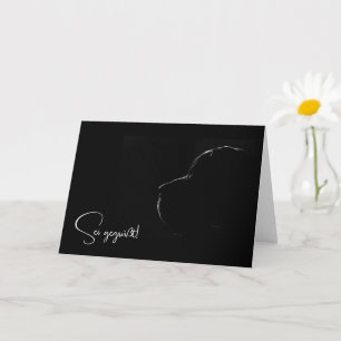 Tarjeta Gran Danoés fino fotografía con luz