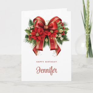 Tarjeta Gran Día de Festividad de Oro y Rojo
