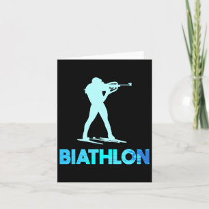 Tarjeta Gran diseño de esquís de biatlón Esquí de fondo 
