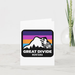 Tarjeta Gran Divida Montana Esquí Snowboard Familia Sk