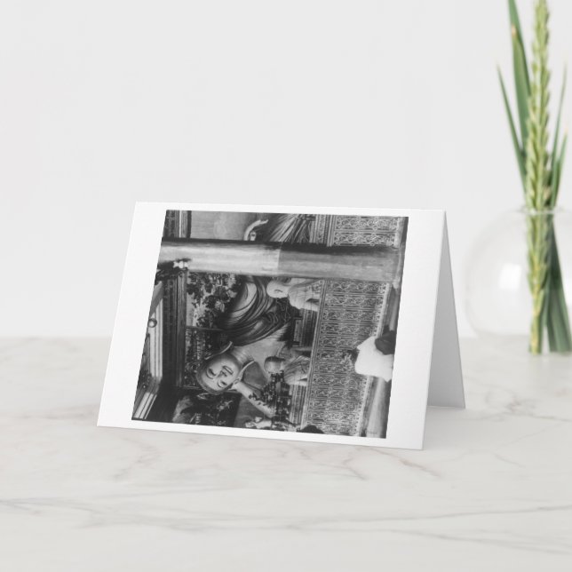 Tarjeta Gran estatua de Buda en Tailandia. Fotografía (Anverso)