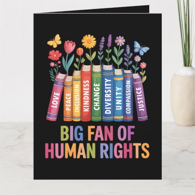 Tarjeta Gran fan de los derechos humanos  (Anverso)
