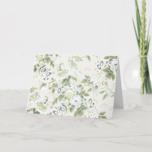 Tarjeta Gran Flor Salvia Chintz, Rosa Antigua