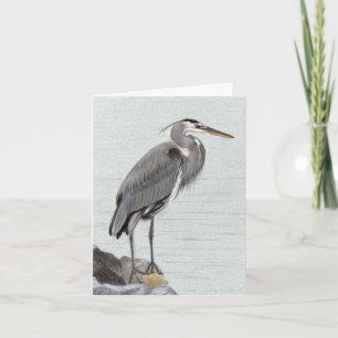 Tarjeta Gran garza azul