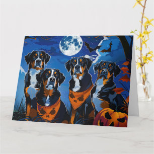 Tarjeta Gran Halloween Espeluznante Suizo