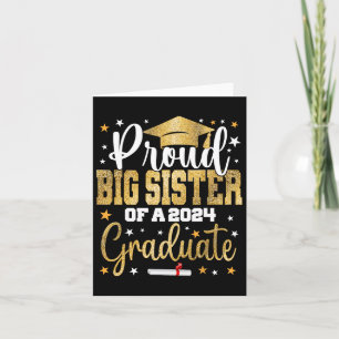 Tarjeta Gran Hermana De Una Graduación De Graduado De Lice