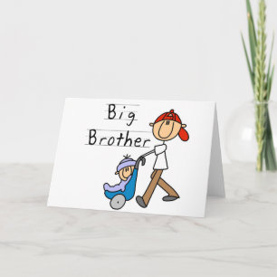 Tarjeta Gran Hermano con pequeño hermano