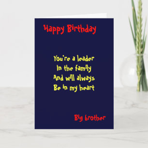 Tarjeta Gran Hermano Cumpleaños