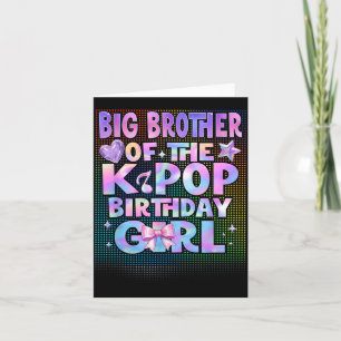 Tarjeta Gran Hermano de las chicas de cumpleaños de K-Pop