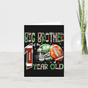 Tarjeta Gran Hermano Del Cumpleaños De Fútbol De 1 Año