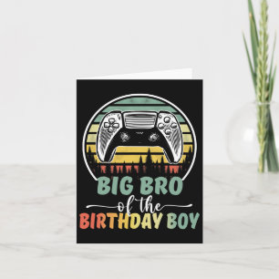 Tarjeta Gran Hermano Del Jugador De Video Birthday