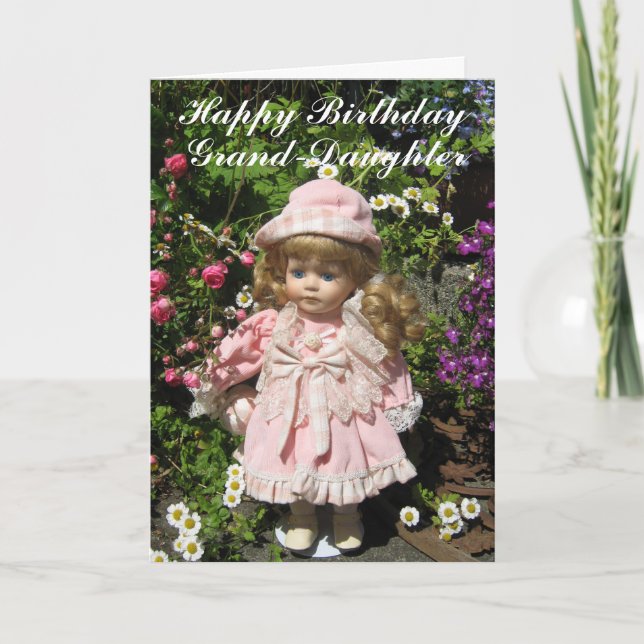 Tarjeta Gran hija feliz cumpleaños (Anverso)
