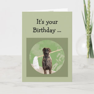 Tarjeta Gran humor de perro danés para diversión de cumple
