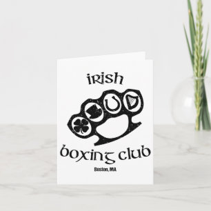 Tarjeta Gran irlandés de boxeo Club Boston Fighting Pub St
