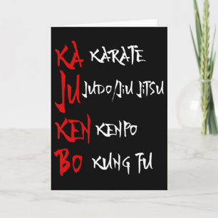 Tarjeta Gran Kajukenbo luchando contra Karate Judo Kenpo K
