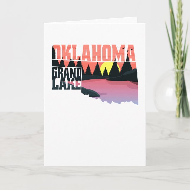 Tarjeta Gran Lago Oklahoma (Anverso)