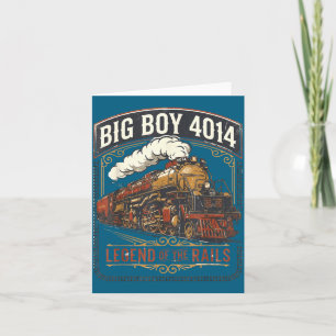 Tarjeta Gran locomotora de vapor Big boy 4014 antigua