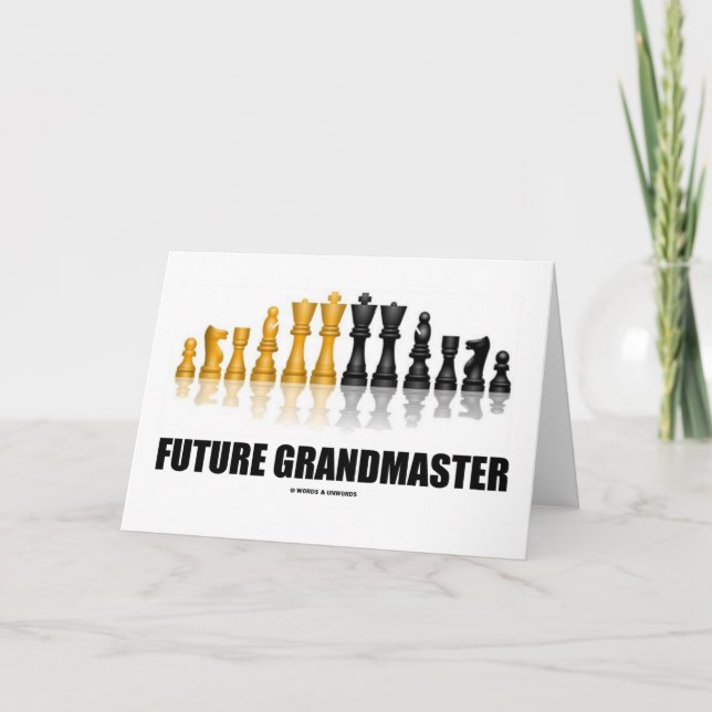 Tarjeta Gran Maestro Futuro (Juego de Ajedrez) (Anverso)