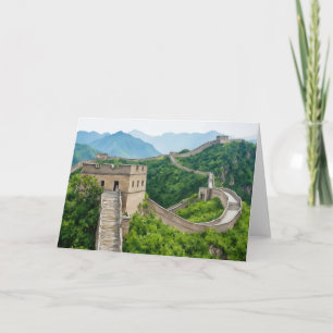 Tarjeta Gran Muralla de Agua de China