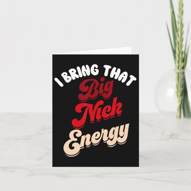 Tarjeta Gran Nick Energy Santa Xmas Navidades divertidos S (Anverso)